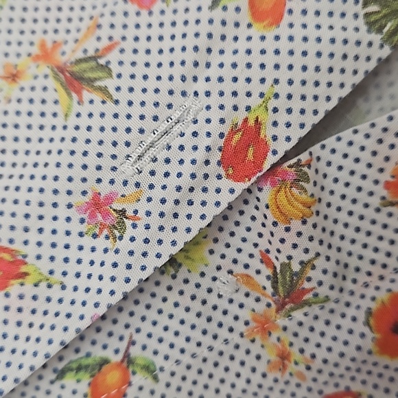 Grosvenor London Tropical Print Buttondown Shirt 3XL - Picture 6 of 9